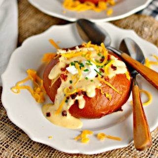 The Best Potato Cheese Soup @loavesanddishes.net